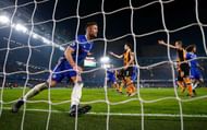 LONDON, ENGLAND - JANUARY 22: Gary Cahill of Chelsea celebrates scoring his side's second goal during the Premier League match between Chelsea and Hull City at Stamford Bridge on January 22, 2017 in London, England.  (Photo by Clive Rose/Getty Images)